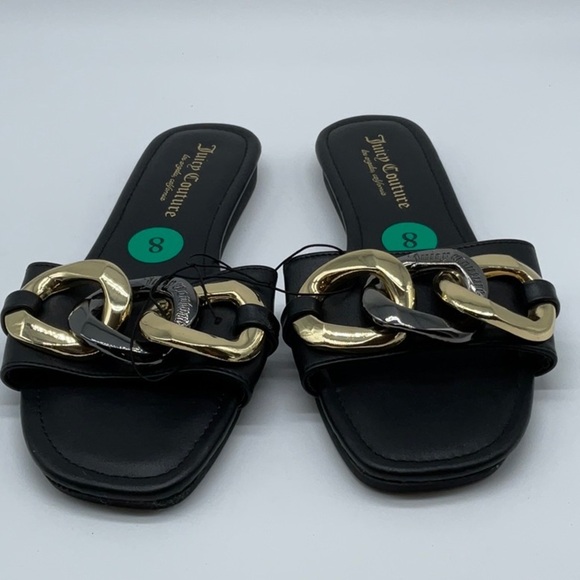 Juicy Couture gold tone chain embellished slide - Picture 7 of 9